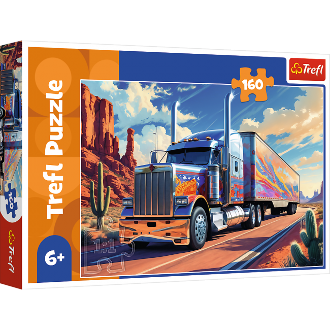 TREFL Puzzle Kravas automašīna uz ceļa
