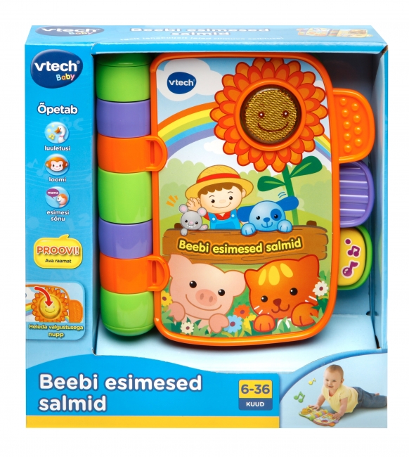 VTECH Interaktiivne raamat Beebi esimesed salmid, eesti kee | XS Mänguasjad