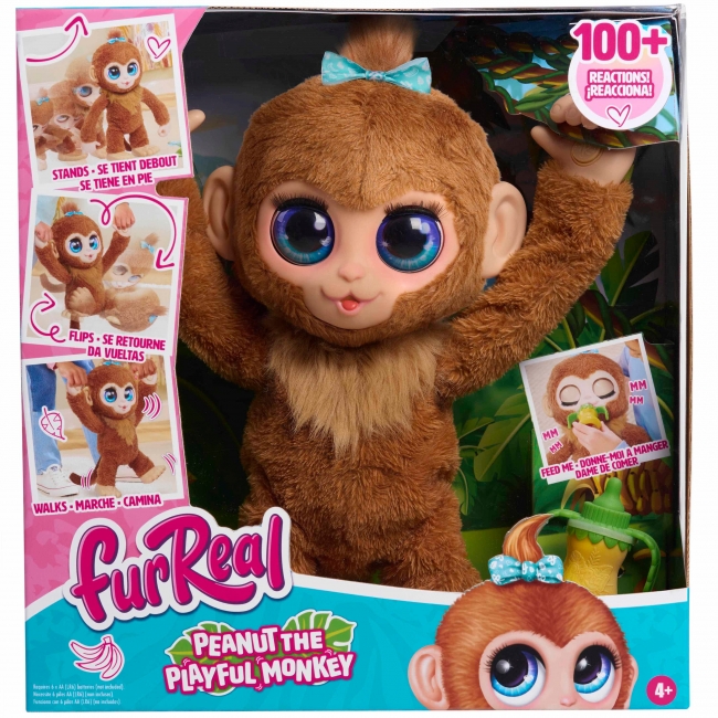 FURREAL Интерактивная мягкая игрушка Peanut the Playful Mon | XS