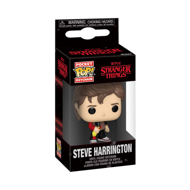 FUNKO POP! Брелок: Stranger Things - Steve Harring | XS Mänguasjad