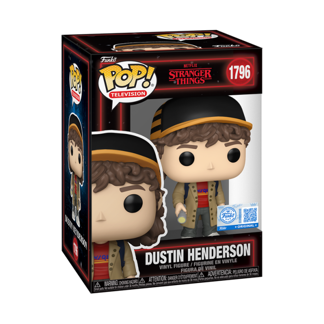 FUNKO POP ストレンジャー シングス DUSTIN FUNKO POP! Vinyl: Фигурка: Stranger Things - Dustin Henderson with